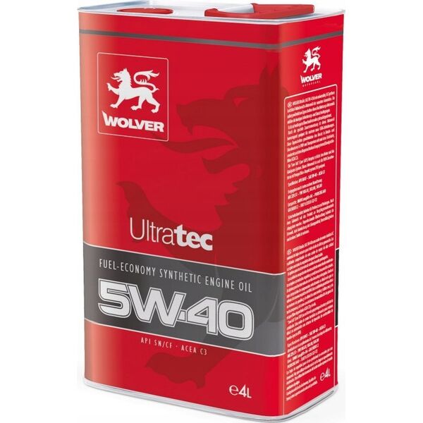 Kroon Oil MOTOR OIL WOLVER ULTRATEC 5W-40 4L