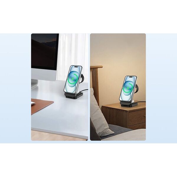 Ładowarka Choetech Ładowarka magnetyczna 3w1 Choetech T611-F 15W do iPhone z serii 12/13/14/15