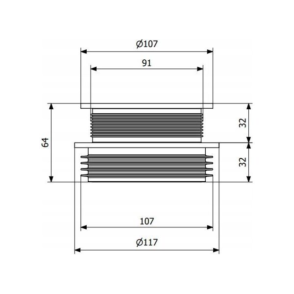 OPERATIVE Redukcja 100/105-90/75 Czarna 3106230 (S)