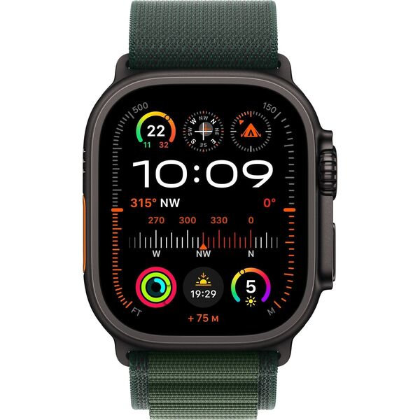 Smartwatch Apple Watch Ultra 2 GPS + Cellular 49mm Black Titanium Case Alpine Loop Small Zielony (MX4Q3)