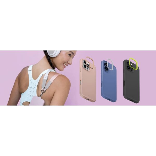 Uniq Etui UNIQ Lino Hue Apple iPhone 16 Magclick Charging niebieski/pearl blue