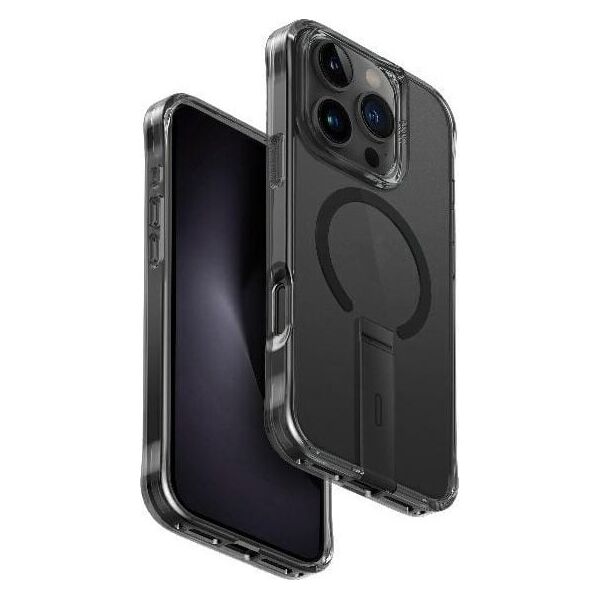 Uniq Etui UNIQ Eleva with Vertica Stand Apple iPhone 16 Pro czarny/carbon black
