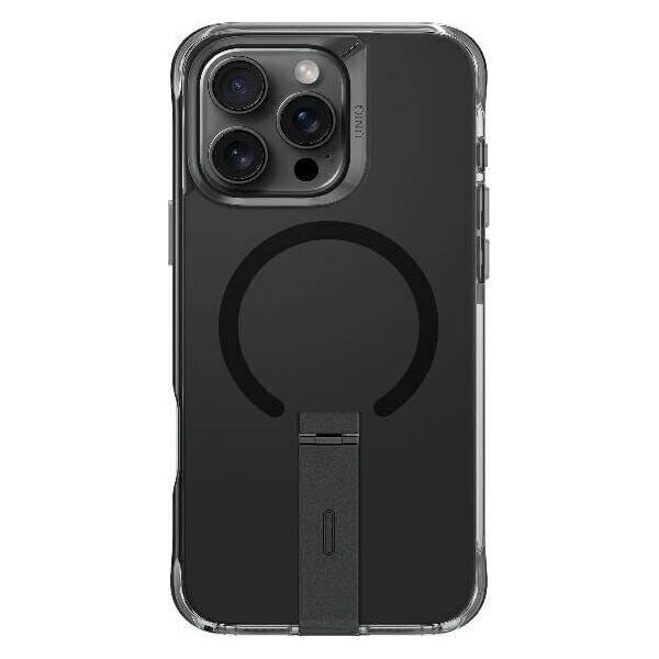 Uniq Etui UNIQ Eleva with Vertica Stand Apple iPhone 16 Pro czarny/carbon black