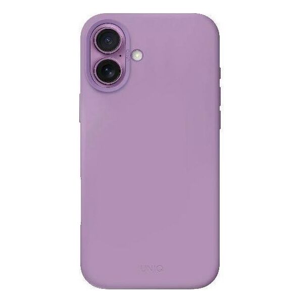 Uniq Etui UNIQ Lino Hue Apple iPhone 16 Magclick Charging różowy/grape pink