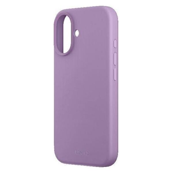 Uniq Etui UNIQ Lino Hue Apple iPhone 16 Magclick Charging różowy/grape pink
