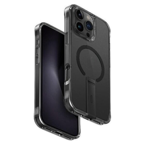 Uniq Etui UNIQ Eleva with Vertica Stand Apple iPhone 16 Pro Max czarny/carbon black