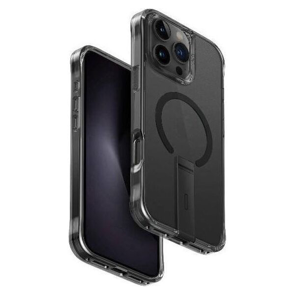 Uniq Etui UNIQ Eleva with Vertica Stand Apple iPhone 16 Pro Max czarny/carbon black