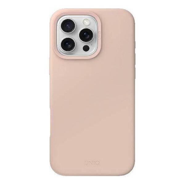 Uniq Etui UNIQ Lino Hue Apple iPhone 16 Pro Magclick Charging różowy/blush pink