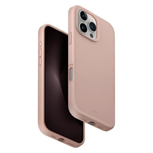 Uniq Etui UNIQ Lino Hue Apple iPhone 16 Pro Max Magclick Charging różowy/blush pink