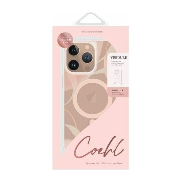 Uniq UNIQ Coehl Verdure iPhone 16 Pro 6.3" case Magnetic Charging spring blossom