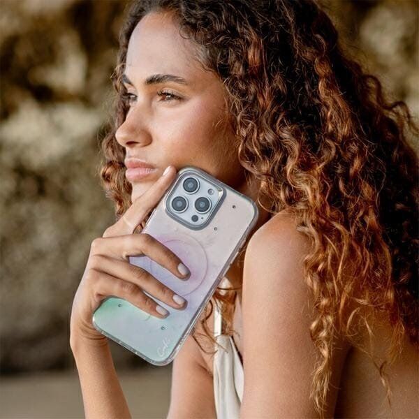 Uniq UNIQ case Coehl Celest iPhone 16 Pro 6.3" Magnetic Charging opal/iridescent