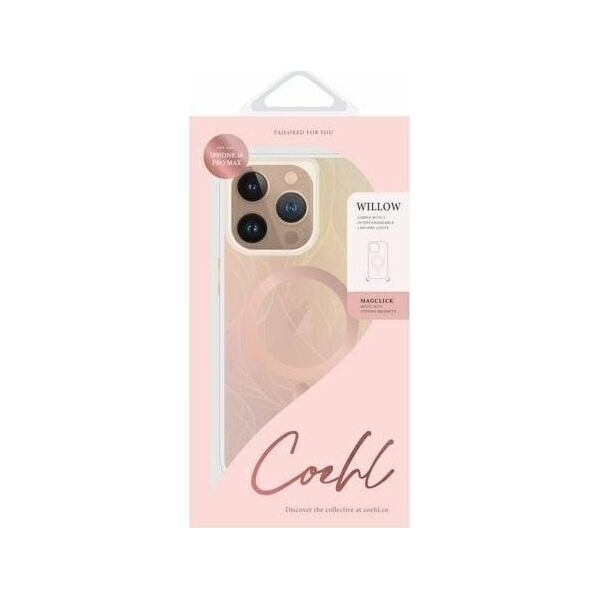 Uniq UNIQ case Coehl Willow iPhone 16 Pro Max 6.9" Magnetic Charging opal/iridescent