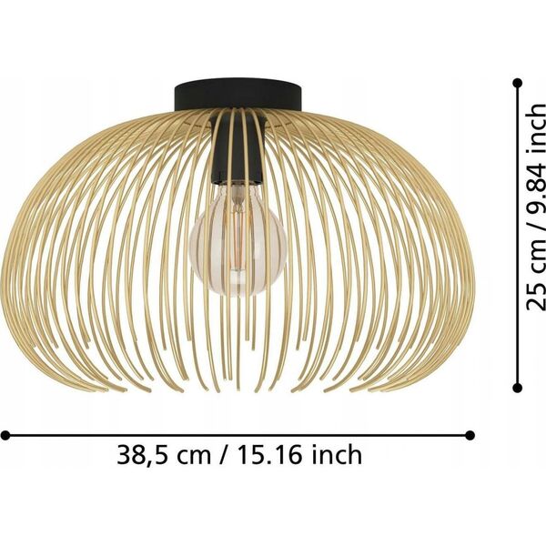 Lampa sufitowa EGLO CEILING LIGHT VENEZUELA E27 900165 BL/GL