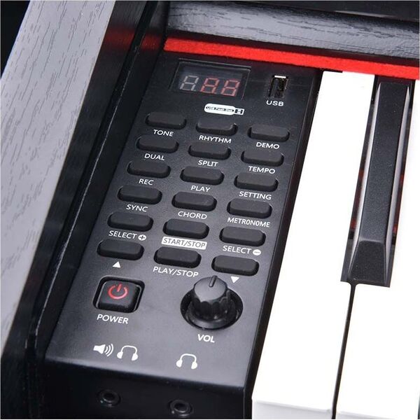 V-Tone V-TONE BL-8808 BK pianino cyfrowe do nauki USB MIDI czarne