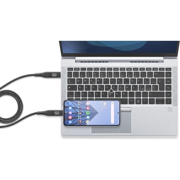 Kabel USB Cellular Line Cellularline 5A Fast Transfer Cable 1m USB Typ-C/ Typ-C Black