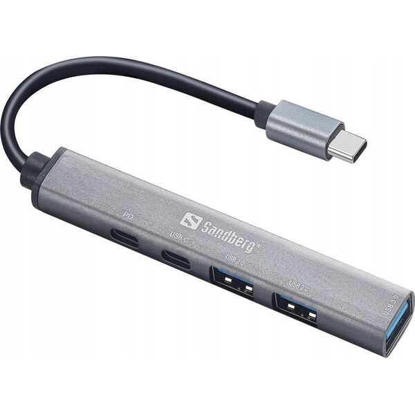 HUB USB Sandberg USB-C to 3xUSB-A+2xUSB-C SAVER