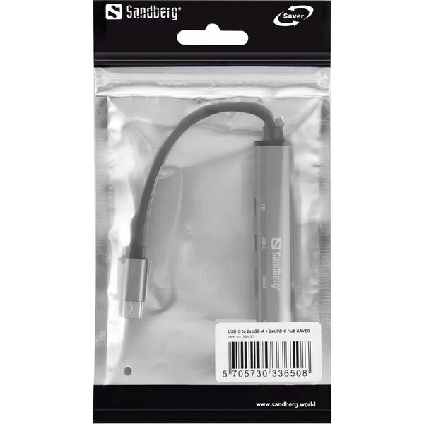 HUB USB Sandberg USB-C to 3xUSB-A+2xUSB-C SAVER