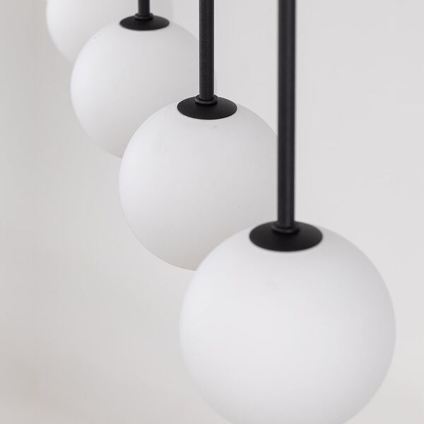 Lampa wisząca TKKRYWULT TK Lighting Martin 4503 lampa wisząca zwis 4x6W G9 czarna/biała