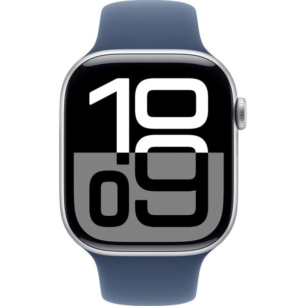 Smartwatch Apple Watch 10 GPS 46mm Silver Alu S/M Niebieski (MWWL3E)