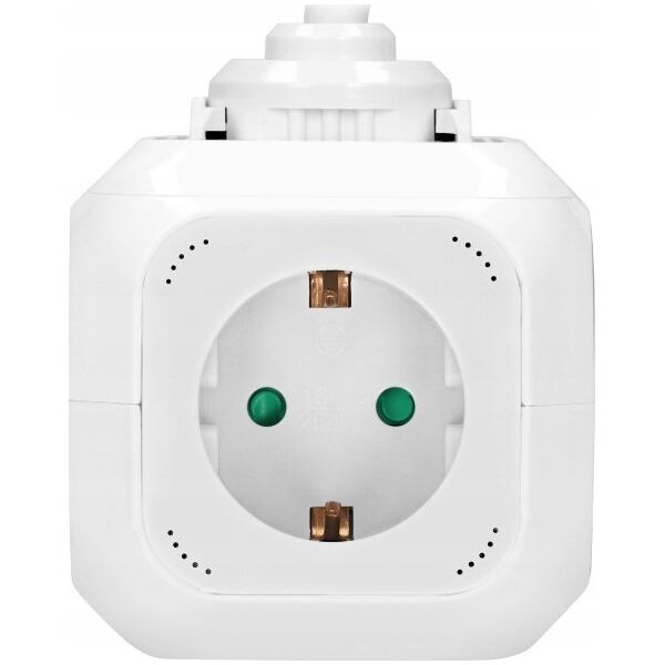 Orno ORNO FRONT CUB 4x2P+Z, 2xUSB, 1.4M, WHITE