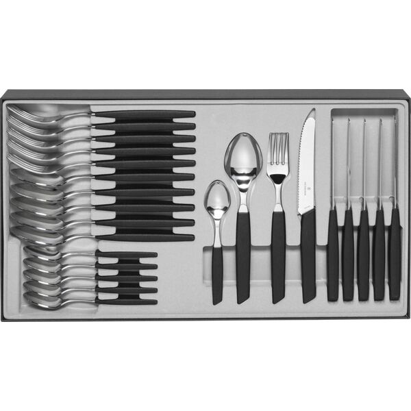 Victorinox Victorinox Swiss Modern Cutlery Set 24 pcs. black