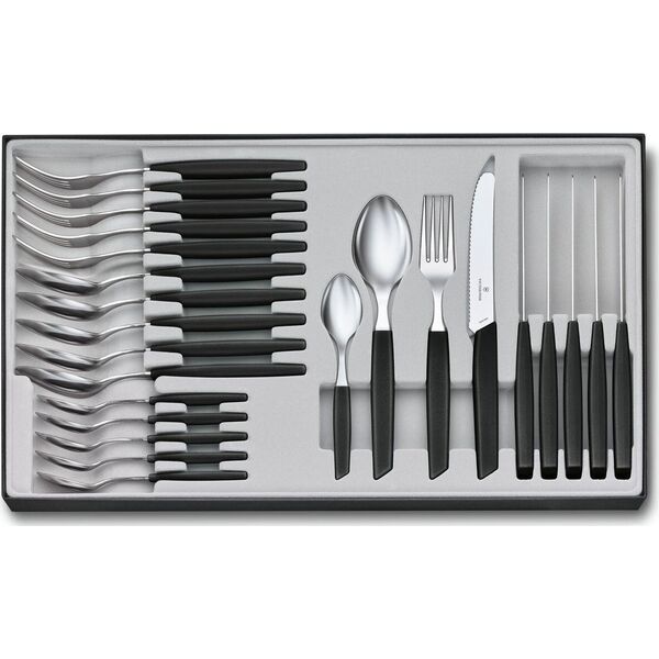 Victorinox Victorinox Swiss Modern Cutlery Set 24 pcs. black