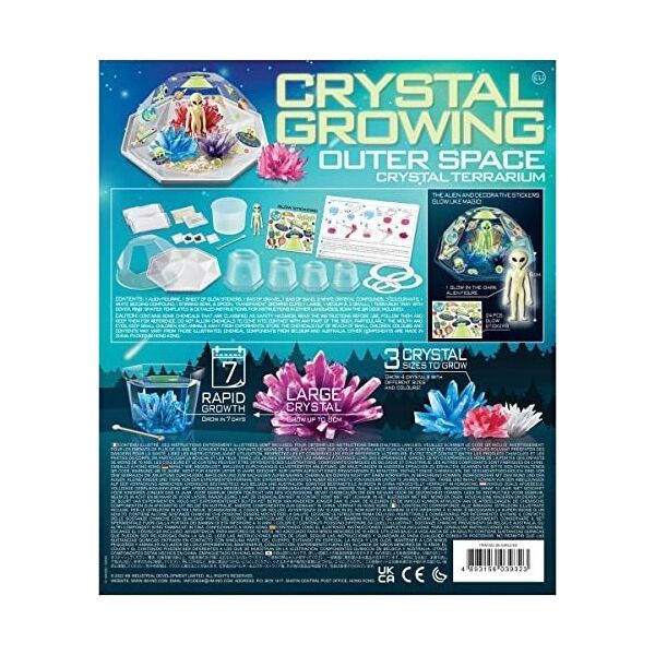 4M 4M Crystal Growing DIY set Outer Space Crystal Terrarium