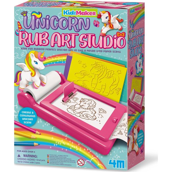 4M 4M KidzMaker DIY set Unicorn Rub Art Studio