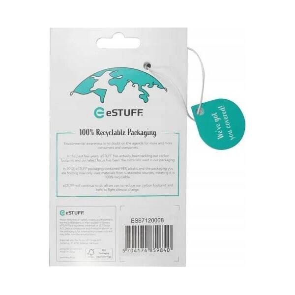eStuff Plecki eSTUFF Apple 14 Pro Max czarny one size