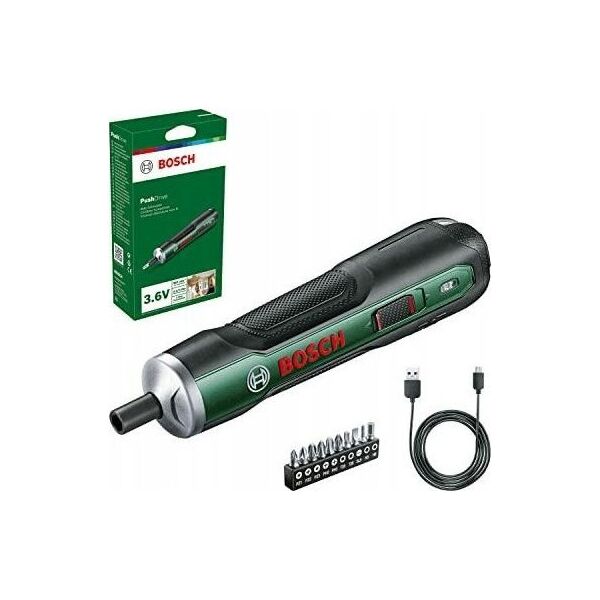 Bosch Bosch PushDrive, Power screwdriver, Straight handle, Green, 360 RPM, 2.5 N·m, 5 N·m