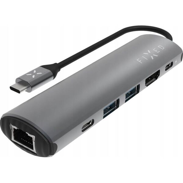 HUB USB Fixed Fixed | 6-port USB-C HUB Pro for laptops and tablets