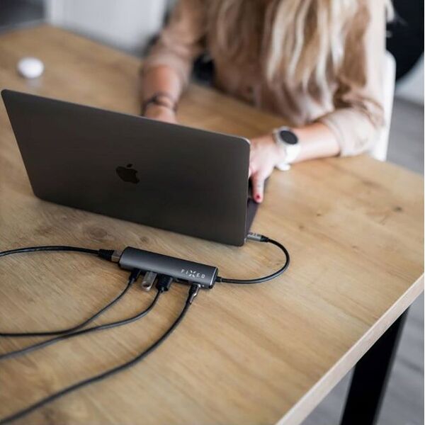HUB USB Fixed Fixed | 6-port USB-C HUB Pro for laptops and tablets