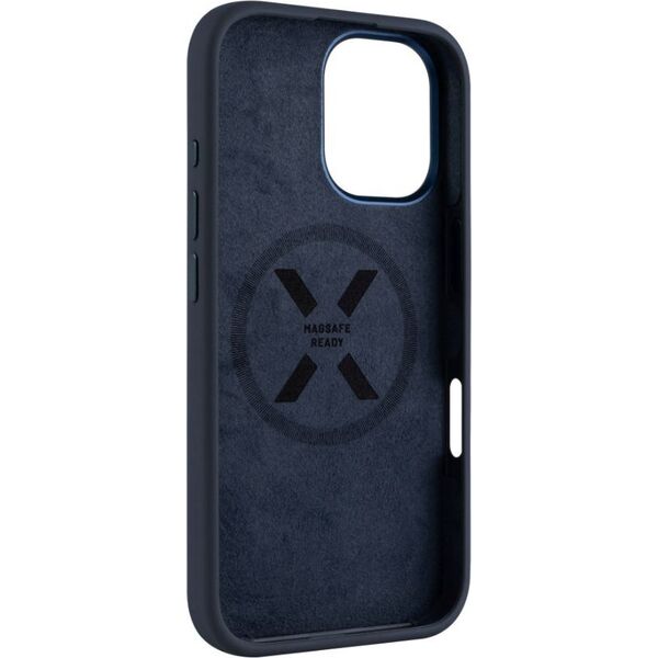 Fixed Fixed MagFlow | Back cover | Apple | iPhone 16 | Liquid silicon | Blue