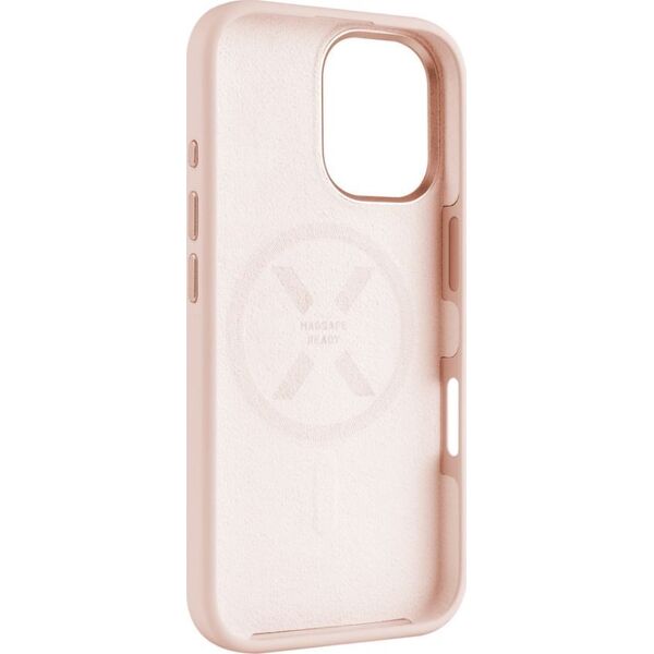 Fixed Fixed MagFlow | Back cover | Apple | iPhone 16 | Liquid silicon | Pink