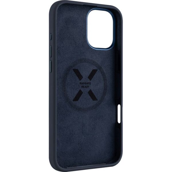Fixed Fixed MagFlow | Back cover | Apple | iPhone 16 Plus | Liquid silicon | Blue