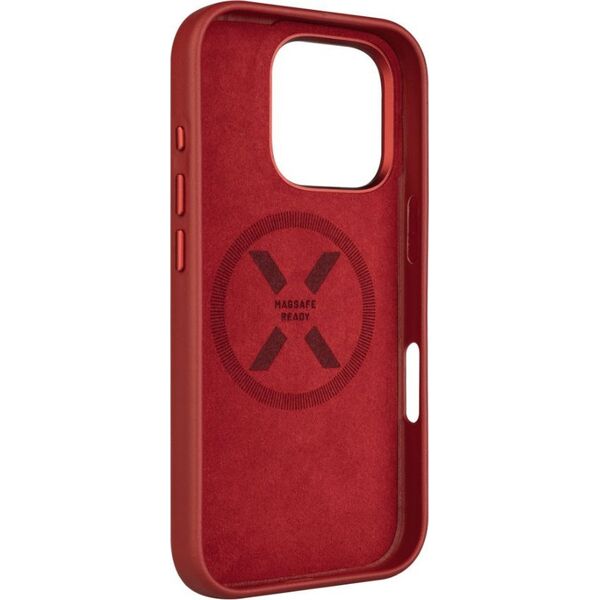 Fixed Fixed MagLeather | Back cover | Apple | iPhone 16 Pro | Leather | Red
