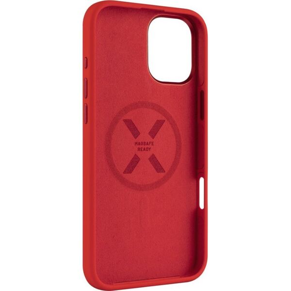 Fixed Fixed MagFlow | Back cover | Apple | iPhone 16 Plus | Liquid silicon | Red