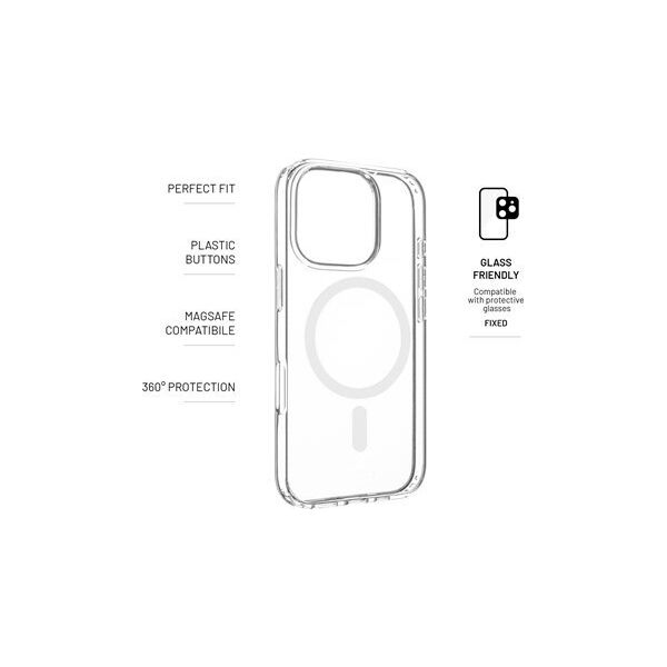 Fixed Fixed | MagPure | Back Cover | Apple | iPhone 16 Pro | TPU | Clear