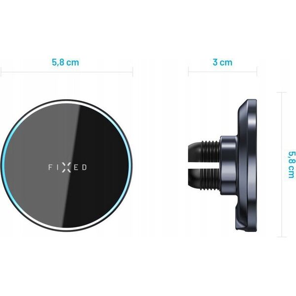 Fixed Fixed MagRound wireless charging holder | MagRound | Holder | Apple | iPhone 12 series and higher | Black