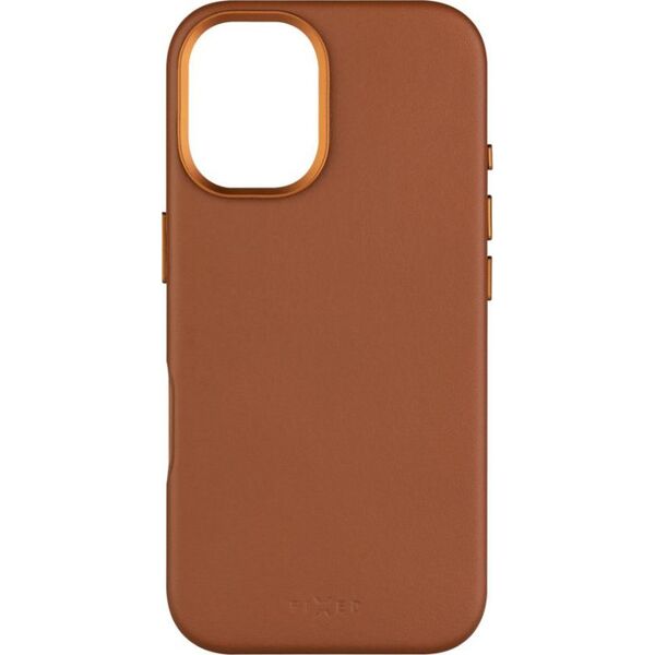 Fixed Fixed MagLeather | Back cover | Apple | iPhone 16 | Leather | Brown