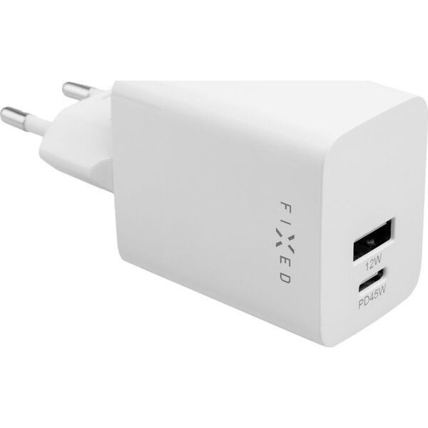 Ładowarka Fixed Fixed Mini USB-C/USB Travel Charger 45W | FIXC45M-CU-WH