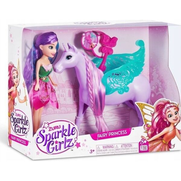 Sparkle Girlz SPARKLE GIRLZ doll playset Fairy with horse , 100413