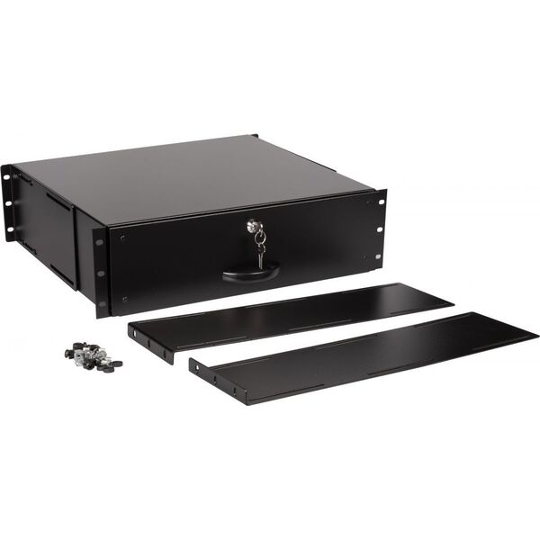 Equip Equip Schublade 19" für Serverschränke 3U, abschließbar sw