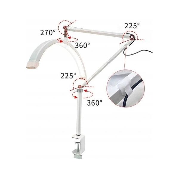 Activeshop Lampa zabiegowa Glow MX3 do blatu biała