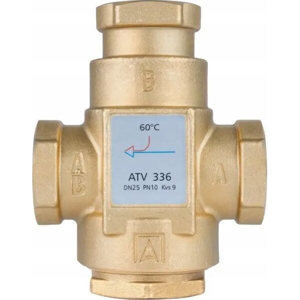 Afriso Zawór temperaturowy ATV 336, DN25, Rp1, kvs 9, 60°C (S)
