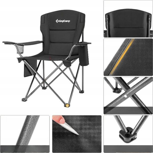 King Camp Leżak Plażowy Turystyczny Składany KING CAMP Bavaria 200 x 68 cm
