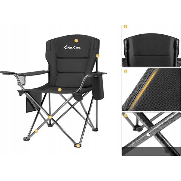 King Camp Leżak Plażowy Turystyczny Składany KING CAMP Bavaria 200 x 68 cm