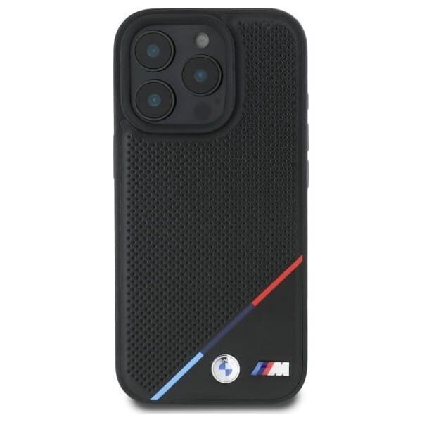 BMW BMW BMHMP16X23PUPDK iPhone 16 Pro Max     6.9" czarny/black hardcase M Perforated Tricolor Line MagSafe