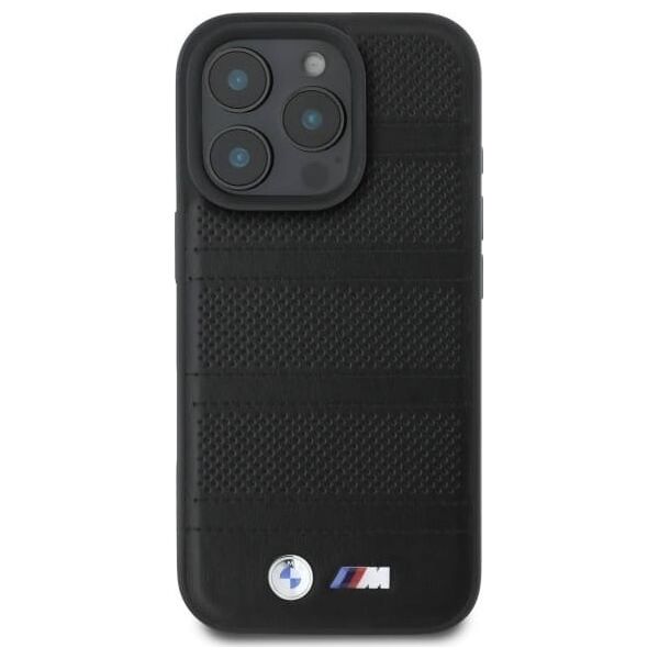 BMW BMW BMHMP16X23PUSPK iPhone 16 Pro Max     6.9" czarny/black hardcase M Perforated And Stitched Line MagSafe