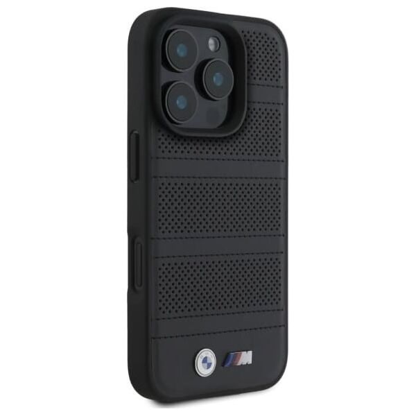 BMW BMW BMHMP16X23PUSPK iPhone 16 Pro Max     6.9" czarny/black hardcase M Perforated And Stitched Line MagSafe
